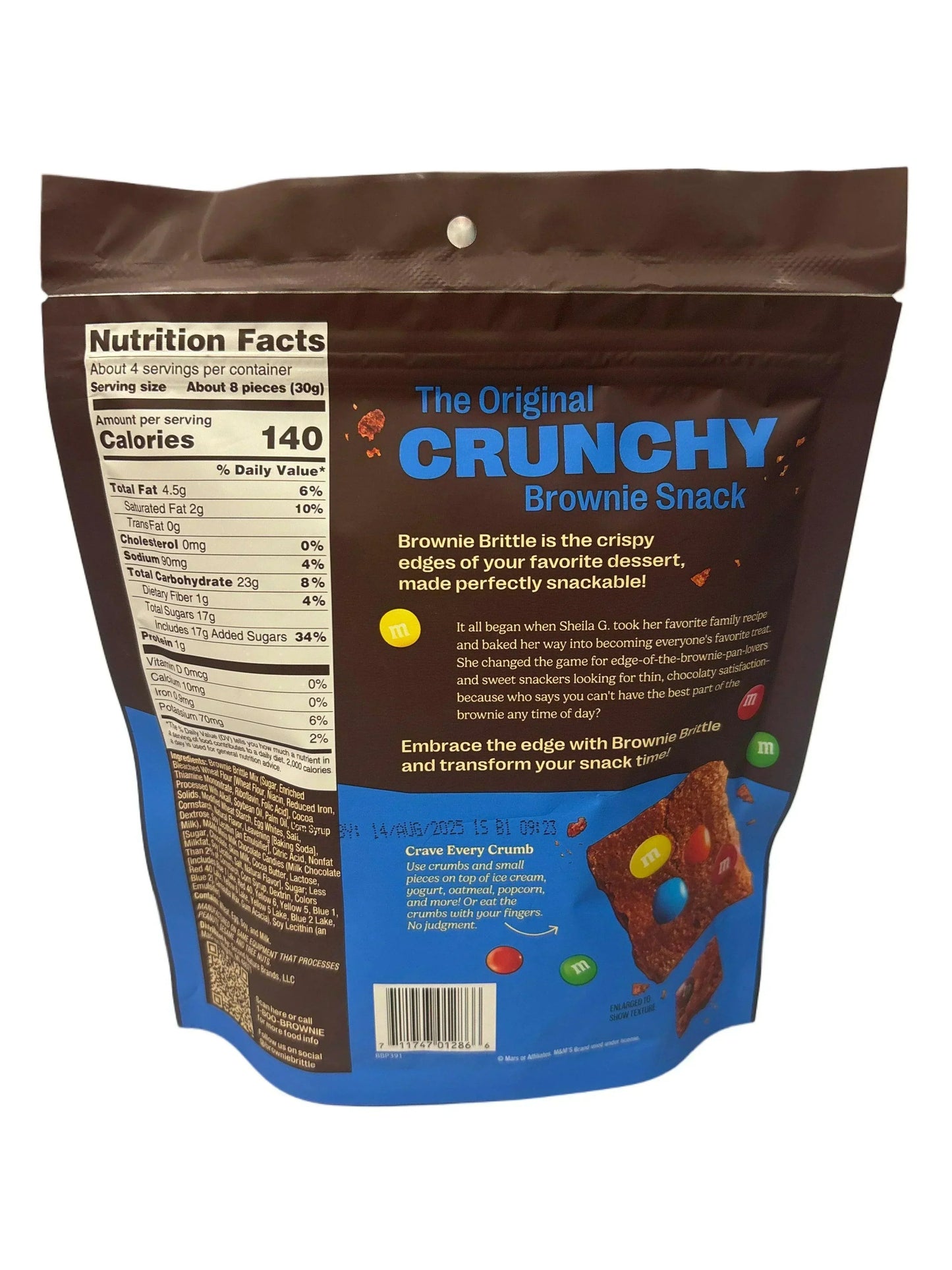 Brownie Brittle M&M Minis Milk Chocolate Bag 4OZ