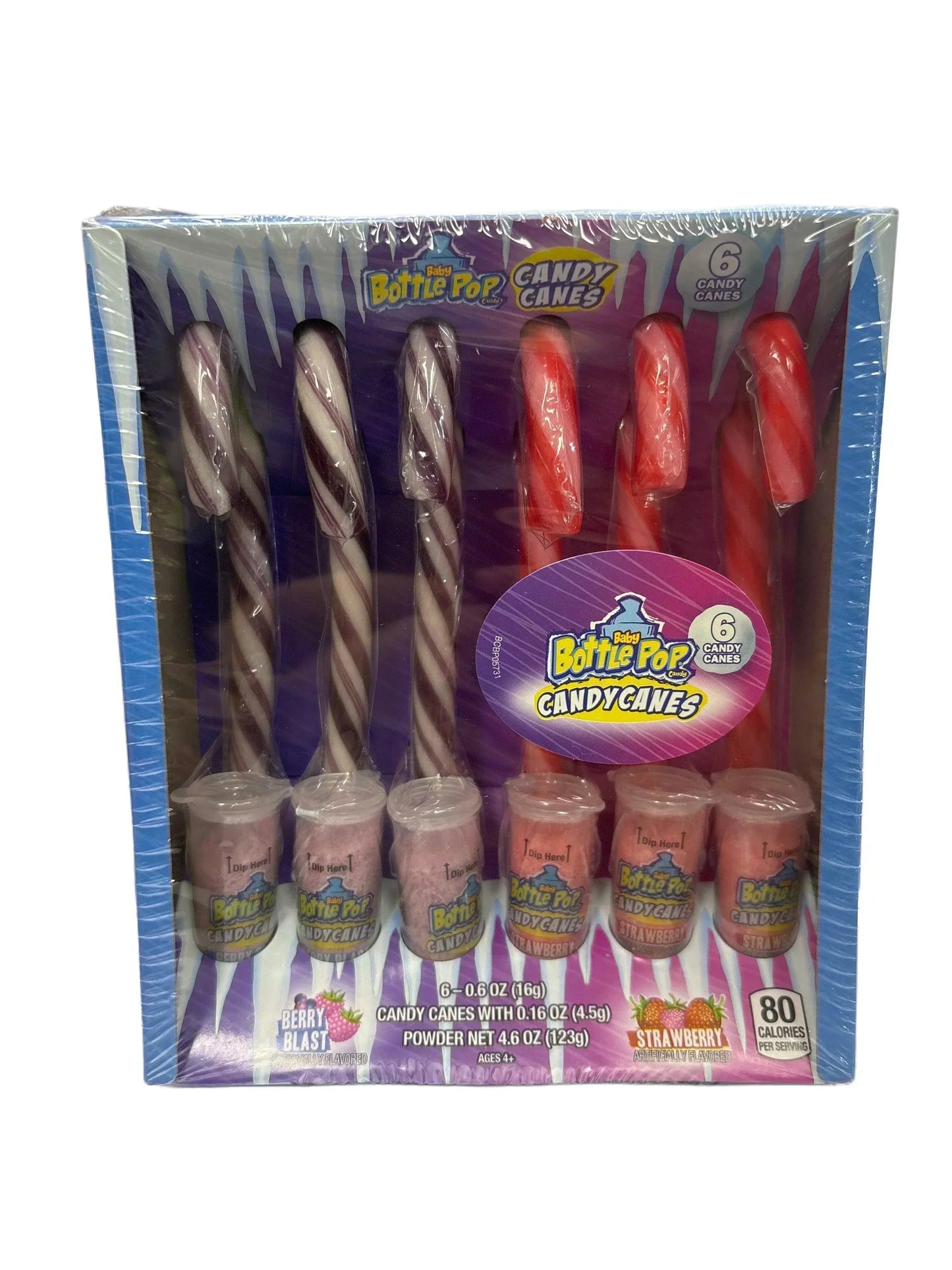 Baby Bottle Pop Christmas Candy Canes - 12 Pack