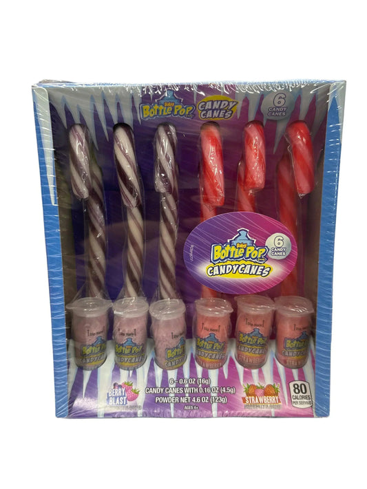 Baby Bottle Pop Christmas Candy Canes - 12 Pack