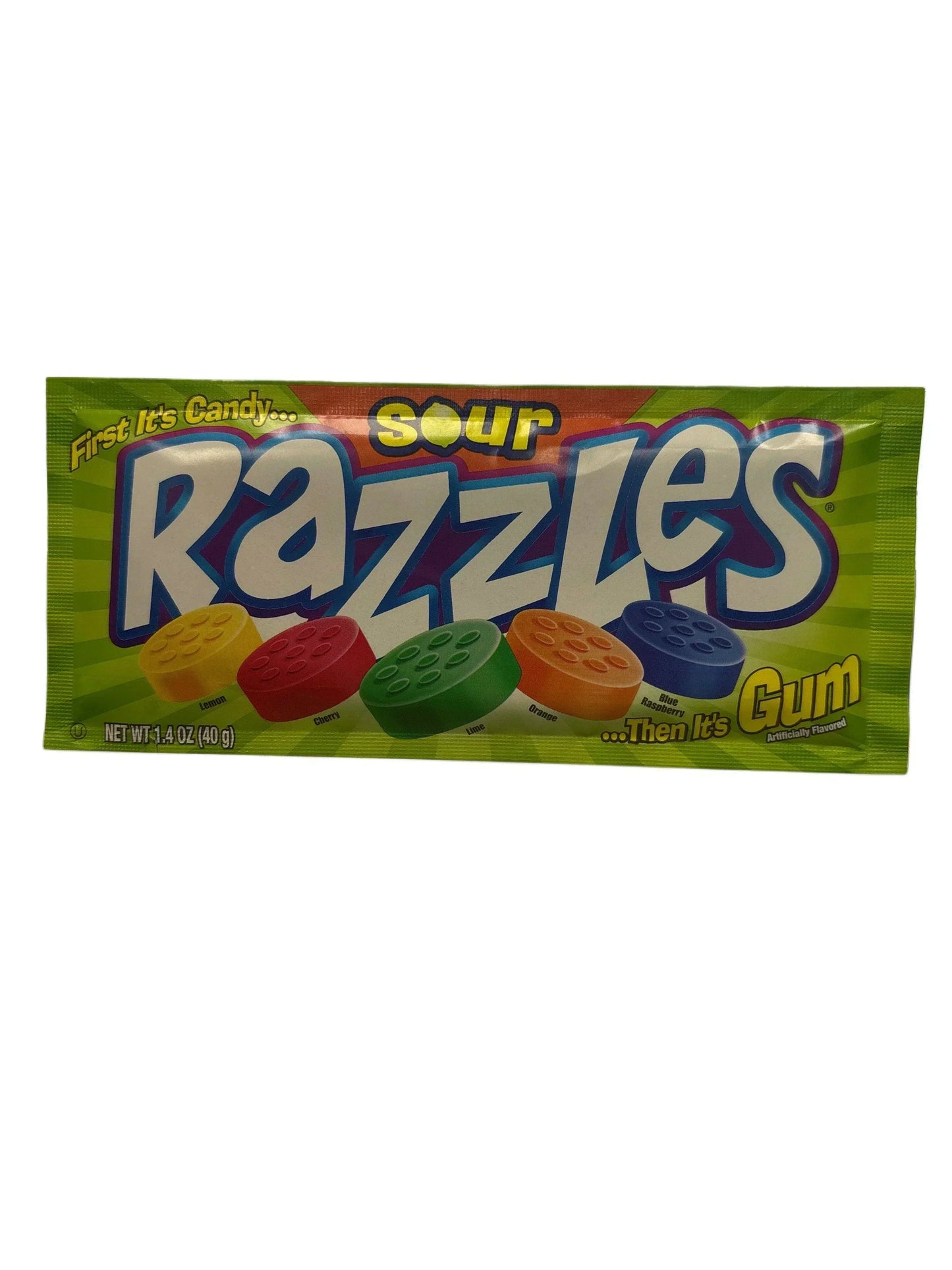 Razzles Sour Candy Gum 1.4OZ - Canadian Edition