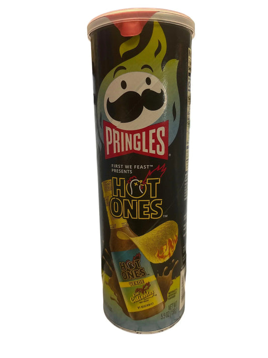 Pringles Hot Ones Verde Chips 5.5OZ - U.S Edition