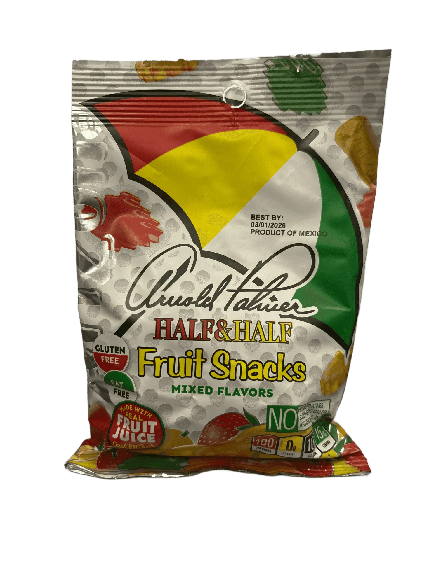 Arizona Half & Half Fruit Snacks Mixed Flavors Candy Bag 5OZ - U.S Edition