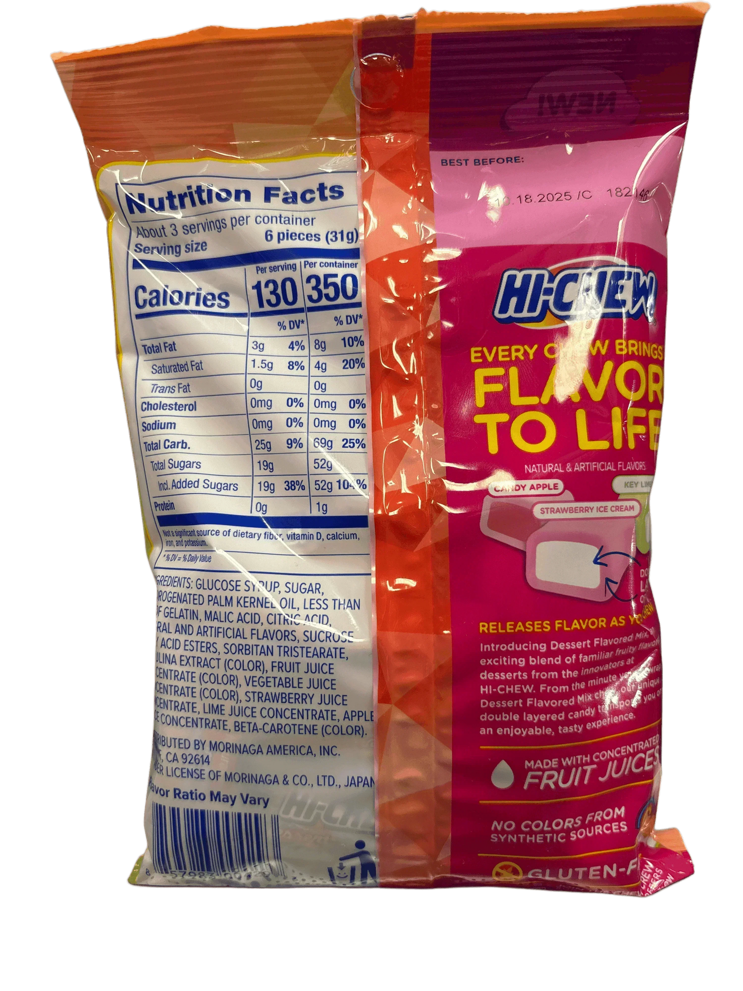 HI-CHEW Dessert Mix Candy Bag 3OZ