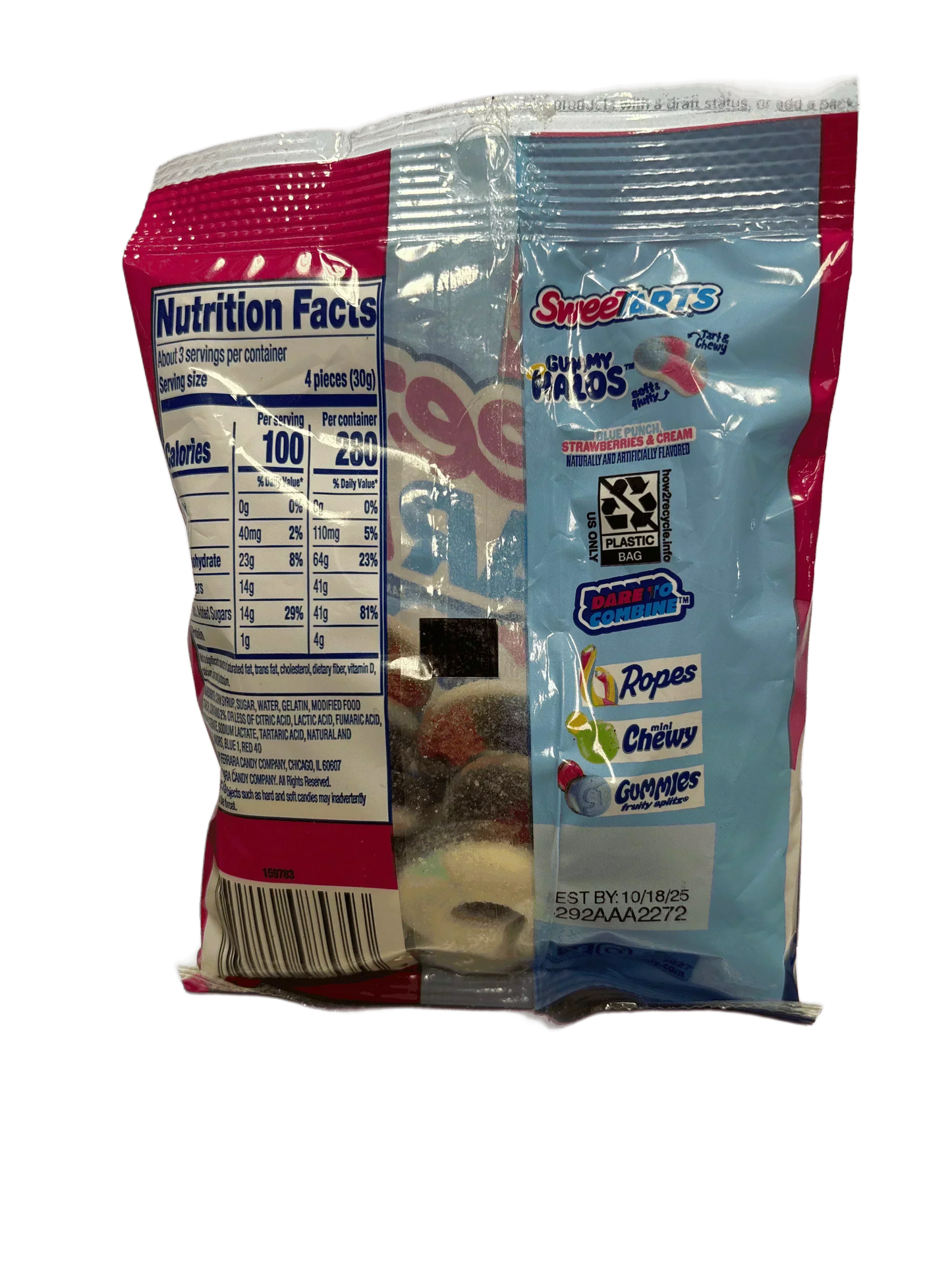 Sweet Tarts Gummy Halos Candy Bag 3OZ