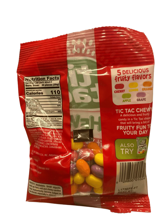 Tic Tac Chewy! Fruit Adventure Candy Bag 2.8OZ