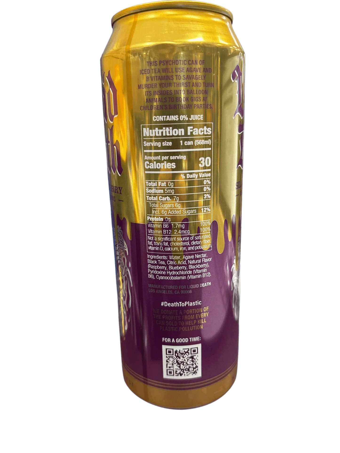 Liquid Death Slaughter Berry Drink 568OZ