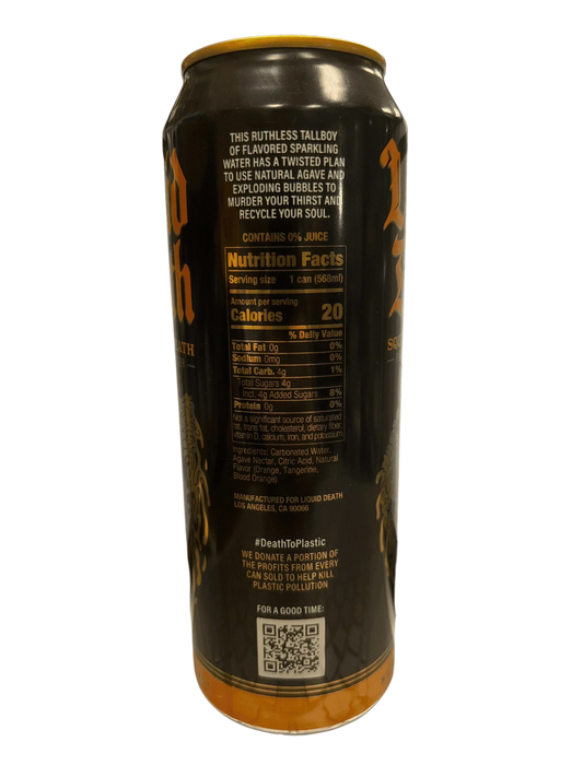 Liquid Death Sparkling Squeezed To Death Drink 568ML