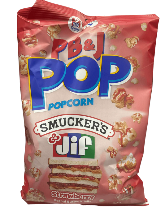 Pop Popcorn PB&J Smucker's & JIF Strawberry 5.25OZ