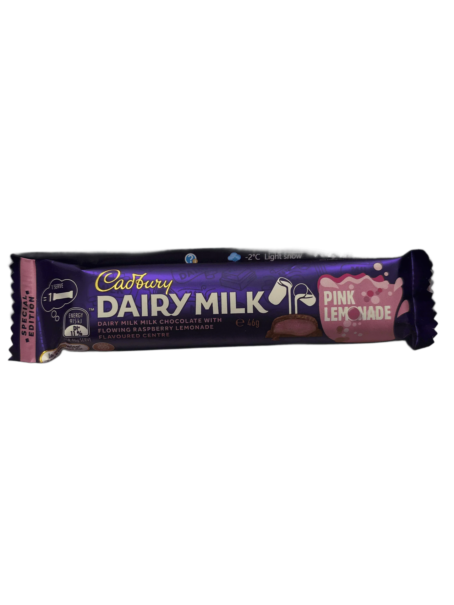 Cadbury Dairy Milk Pink Lemonade Chocolate Bar - 46G
