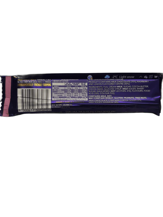 Cadbury Dairy Milk Pink Lemonade Chocolate Bar - 46G