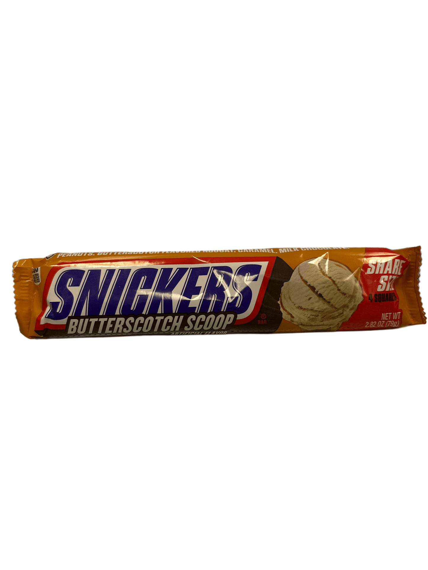 Snickers Butterscotch Scoop Chocolate Bar Share Size 2.82OZ - U.S Edition