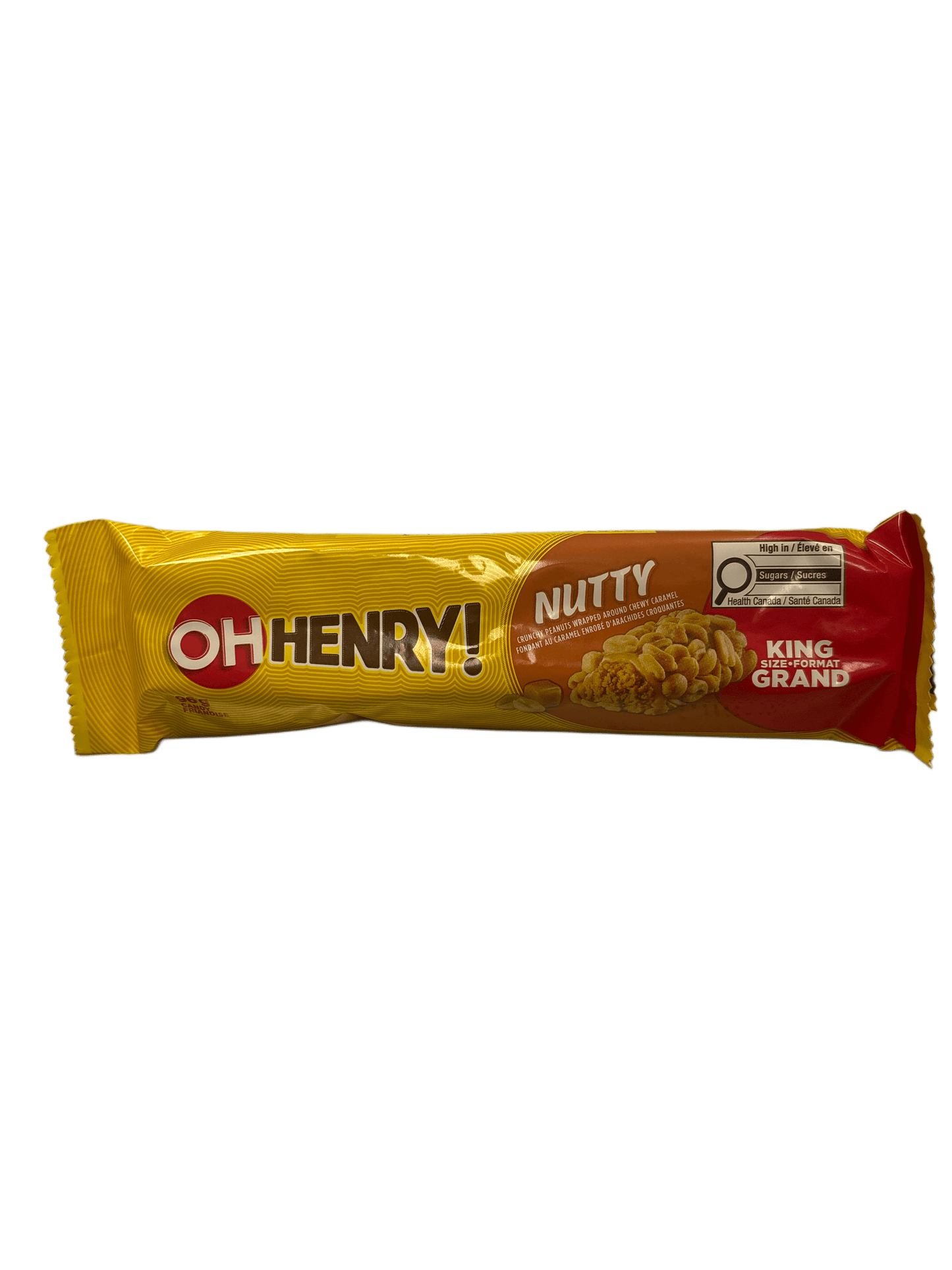 Oh Henry King Size Nutty Crunchy Peanuts Caramel Chocolate Bar - 96G - Canadian Edition