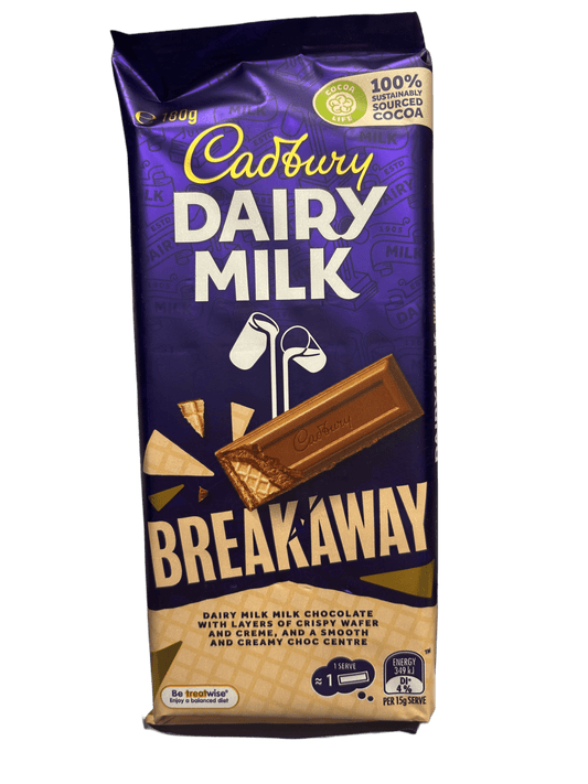 Cadbury Dairy Milk Breakaway Chocolate Bar 180G
