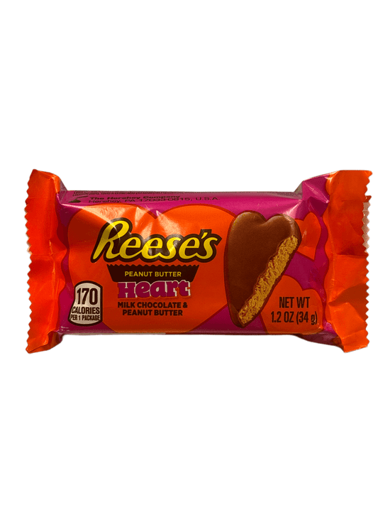 Reese's Peanut Butter Heart Valentines Milk Chocolate & Peanut Butter 1.2OZ