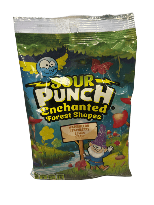 Sour Punch Enchanted Forest Shapes Candy Bag 6.5OZ U.S Edition