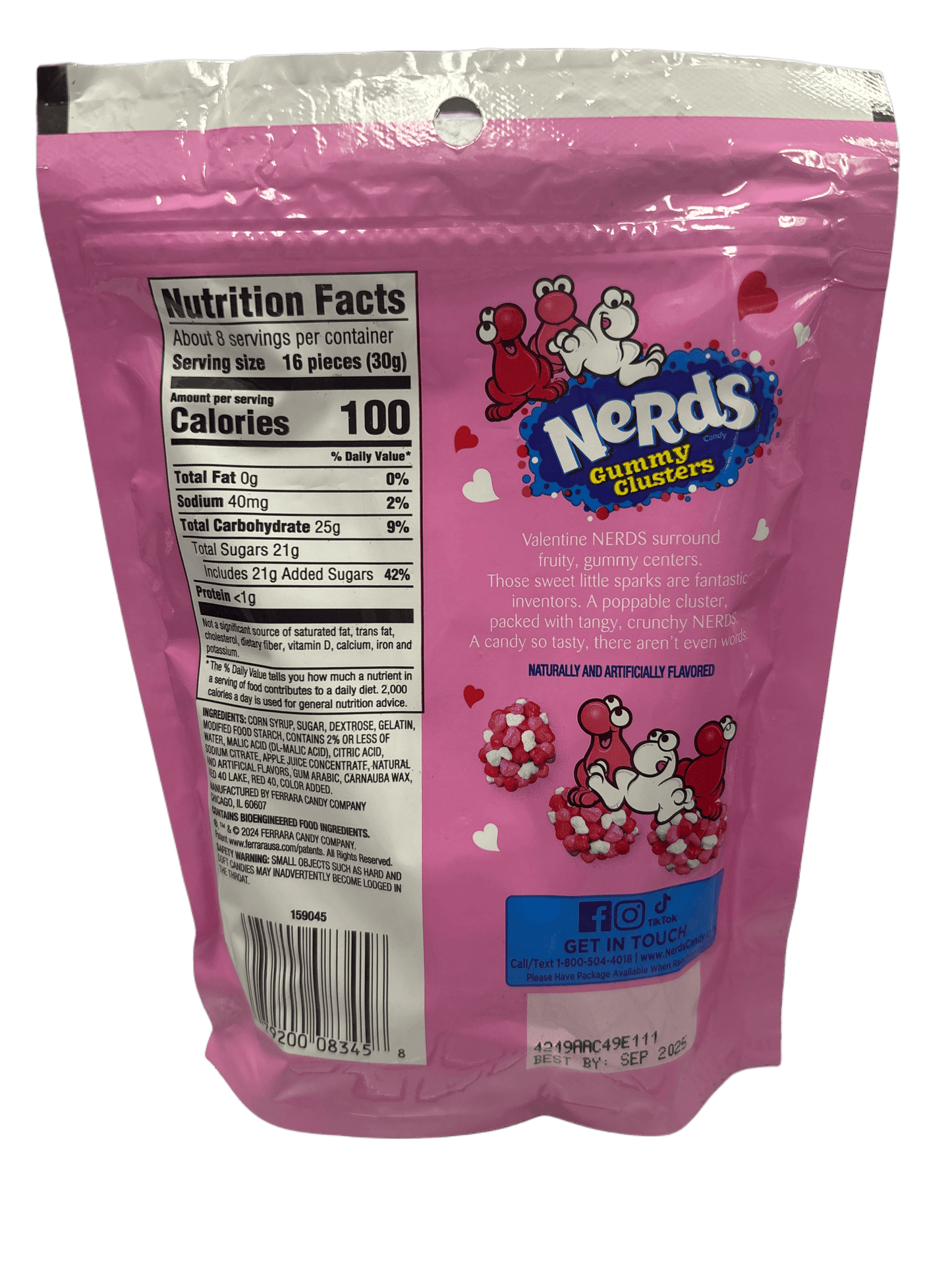 Nerds Gummy Clusters Valentine Candy 8OZ
