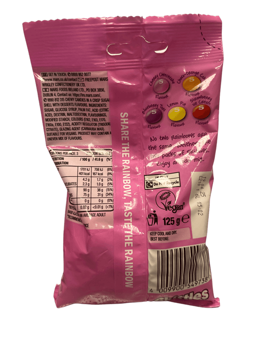 Skittles Desserts Candy Bag 125G - U.K Edition