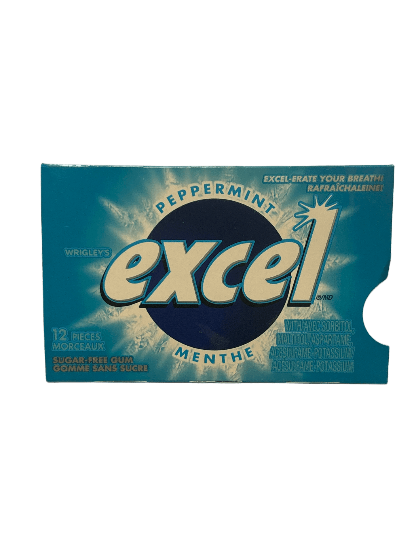 Excel Peppermint Gum 12 Pieces - Canadian Edition