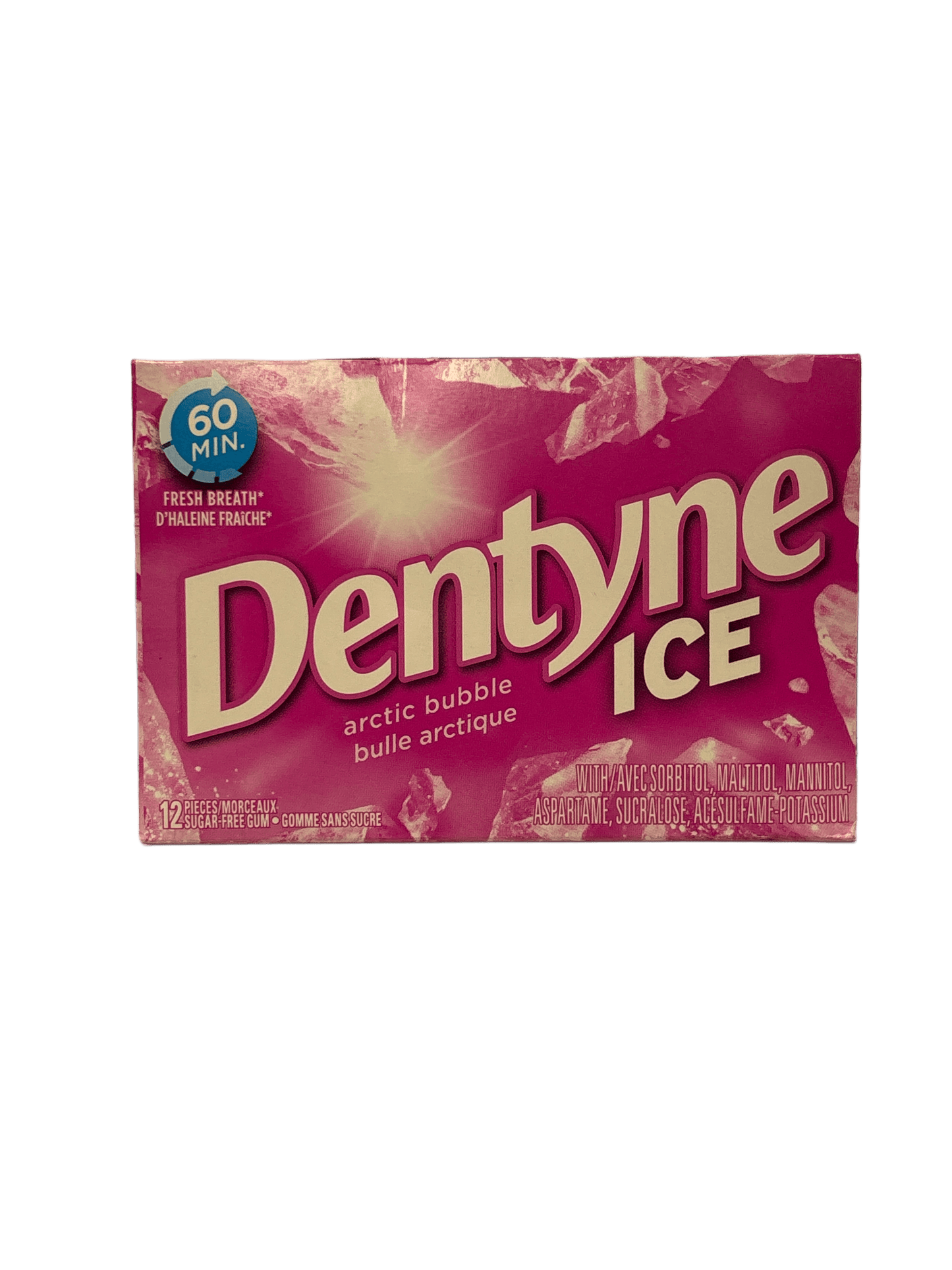 Dentyne Ice Arctic Bubble Gum 12 Pieces - Canadian Edition
