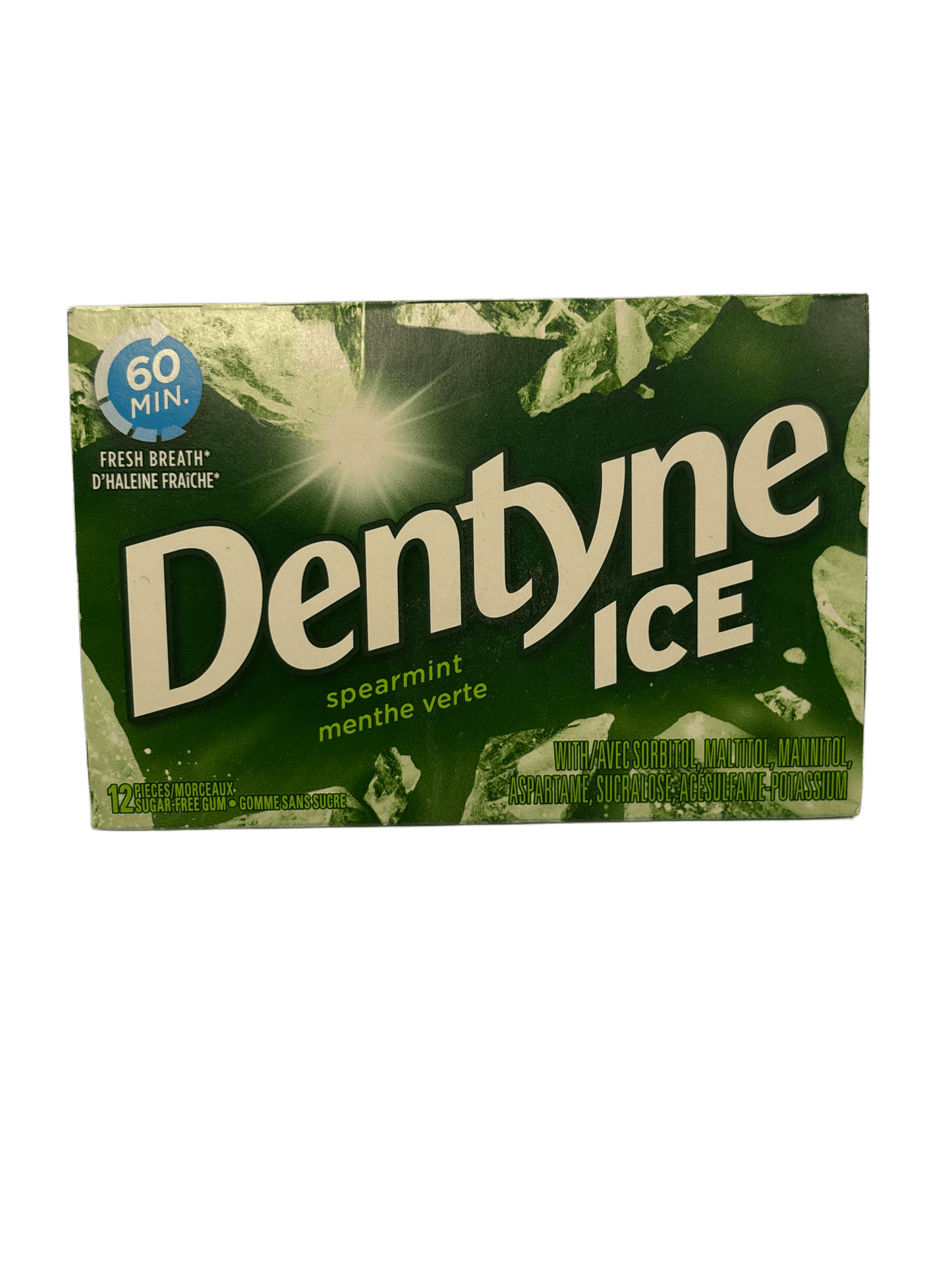 Dentyne Ice Spearmint Gum 12 Pieces - Canadian Edition
