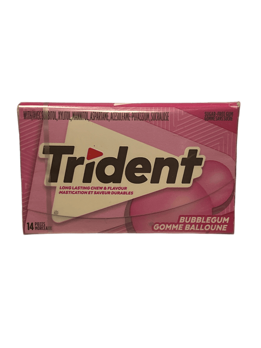 Trident Bubble Gum 14 Pieces - Canadian Edition