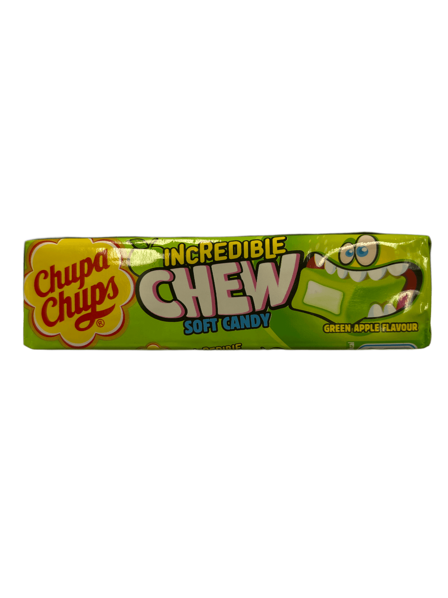 Chupa Chups Incredible Chew Soft Candy Green Apple 45G - U.K Edition
