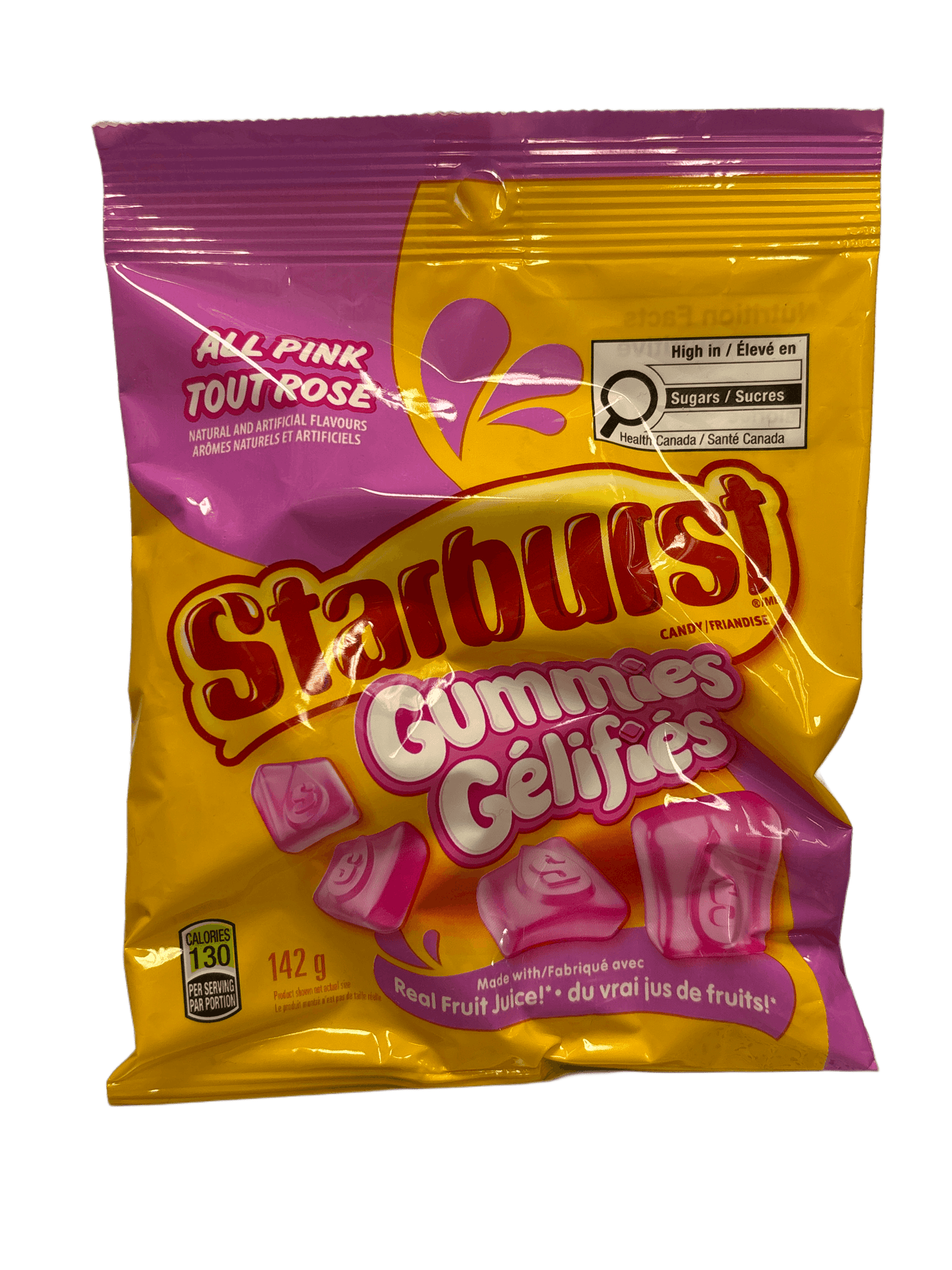 Starburst Gummies All Pink Candy Bag 142G
