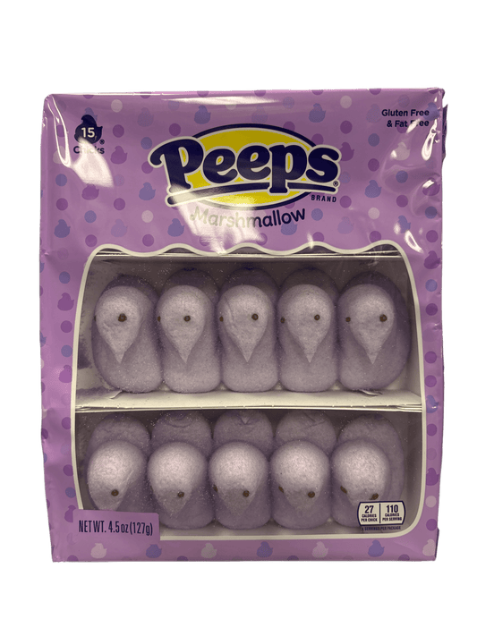 Peeps Marshmallow Lavender Easter Pack 15 Chicks