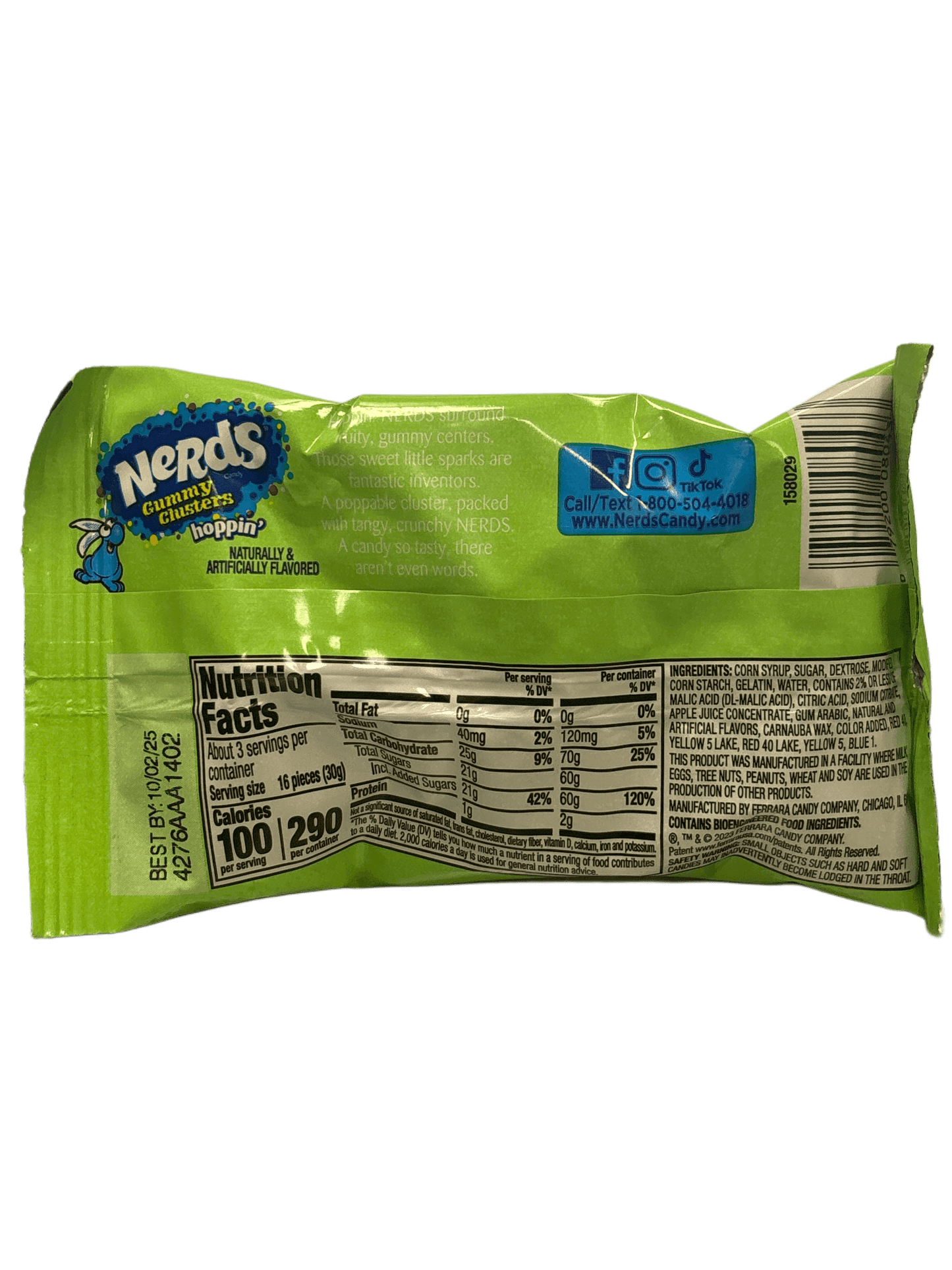 Nerds Gummy Clusters Easter Hoppin' Share Pouch 85G