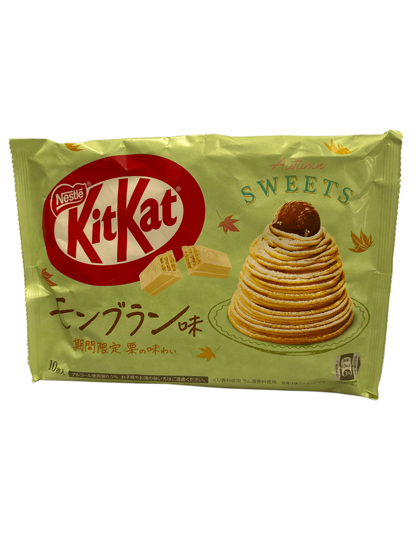 Kit Kat Mont Blanc Chocolate Wafer Bar Pack 10 - Japanese Edition