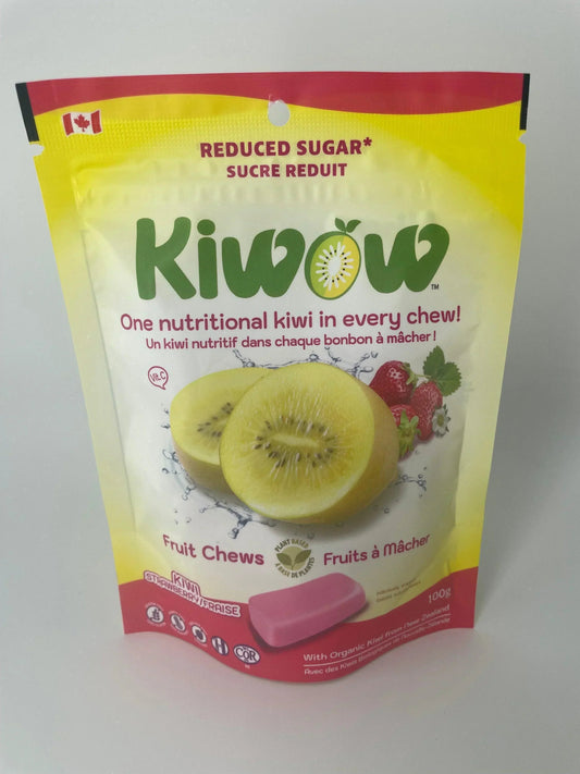 KIWOW Kiwi Strawberry Candy Bag 100G - Canadian Edition