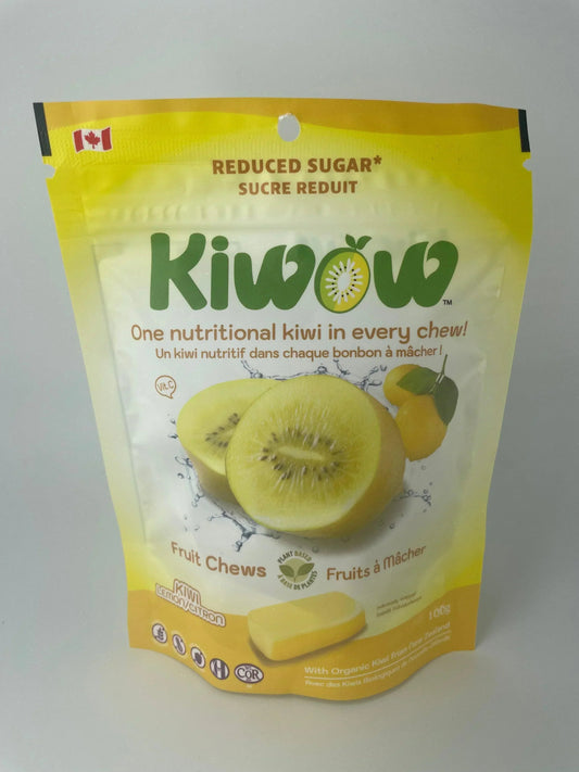 KIWOW Kiwi Lemon Candy Bag 100G - Canadian Edition