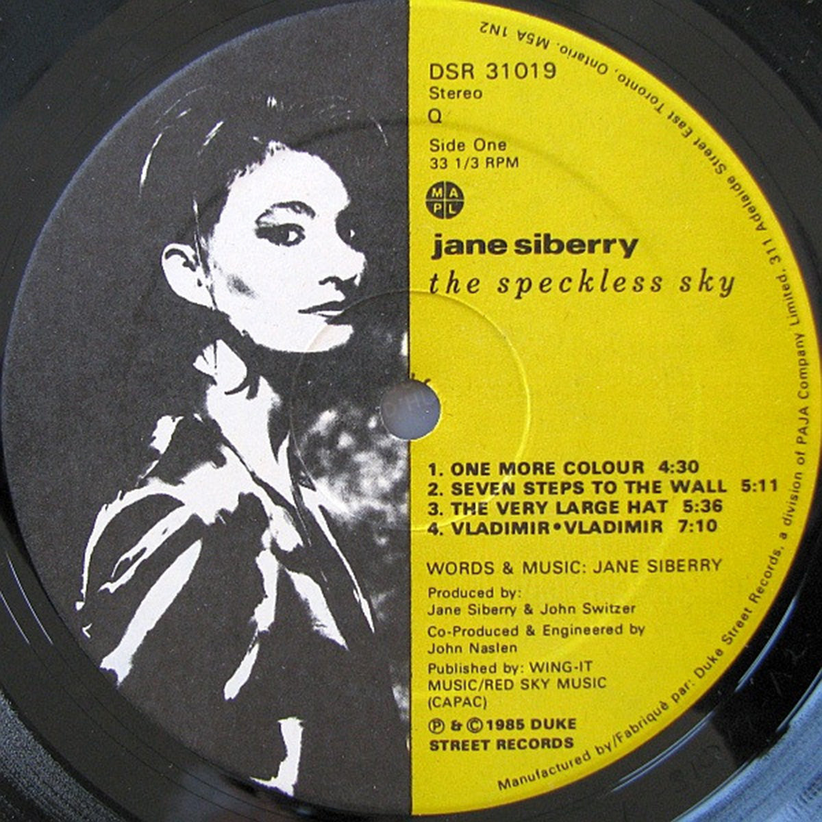 Jane Siberry – The Speckless Sky - 1985 with Booklet - Bargain Bin!