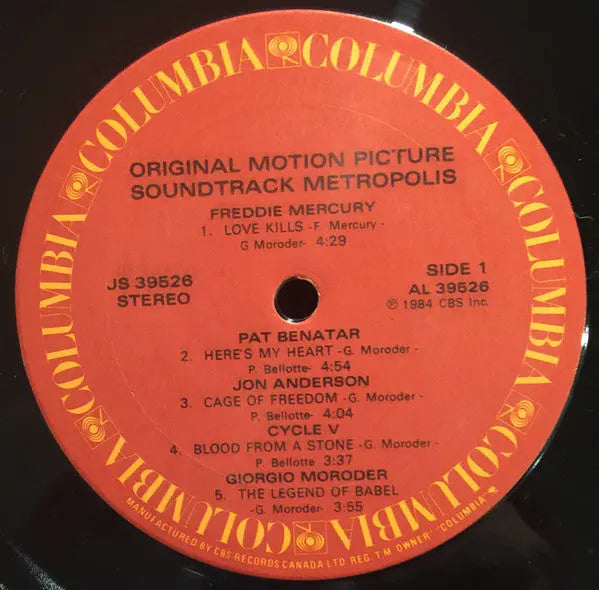 Metropolis - Original Motion Picture Soundtrack - 1984 Original