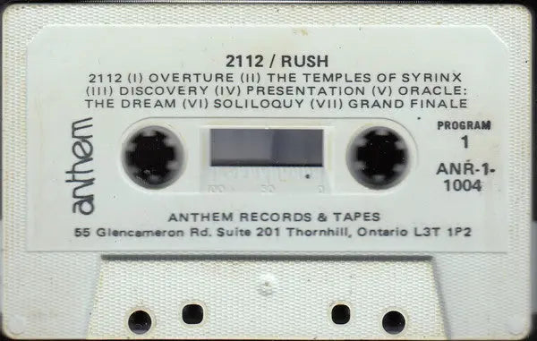 Rush – 2112 - Cassette