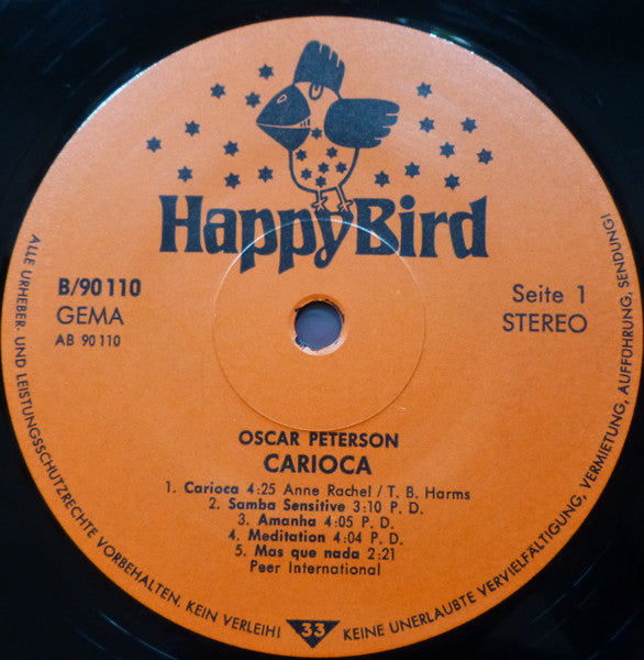 Oscar Peterson – Carioca - Early German Pressing