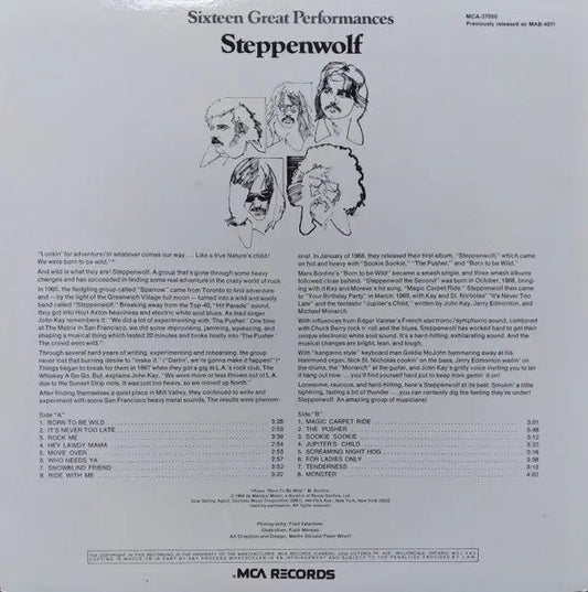 Steppenwolf – Sixteen Great Performances - 1980