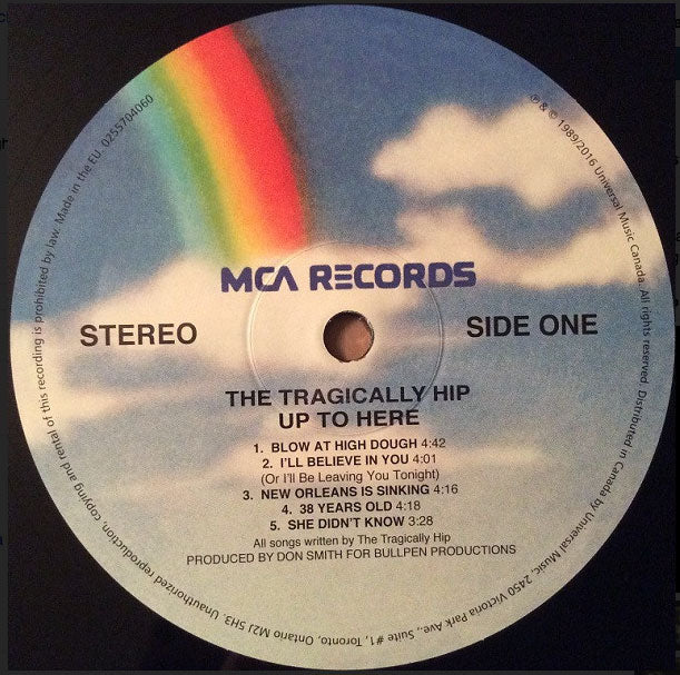 The Tragically Hip – Up To Here