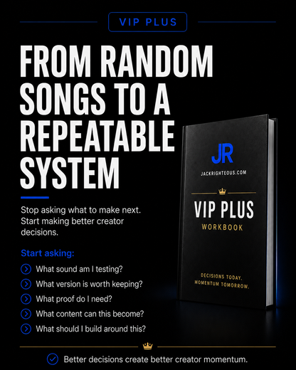 VIP Plus helps AI music creators move from random songs to a repeatable creator workflow system.