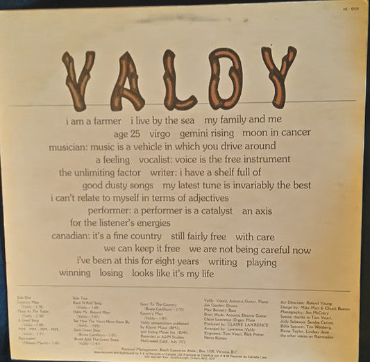 Valdy – Country Man - 1972