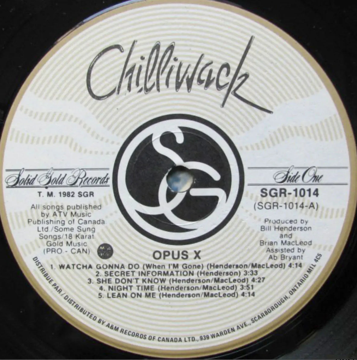 Chilliwack – Opus X - 1982 Original