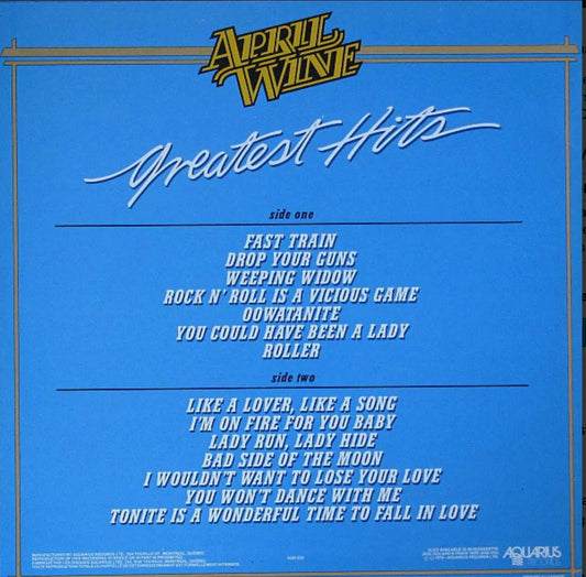 April Wine ‎– Greatest Hits