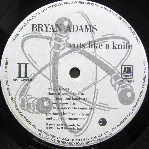 Bryan Adams - Cuts Like a Knife - 1980 Original
