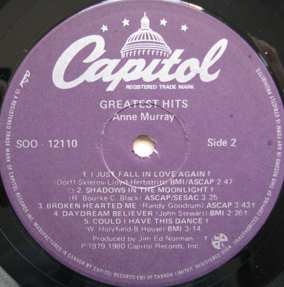 Anne Murray – Anne Murray's Greatest Hits - 1980 Original in Shrinkwrap