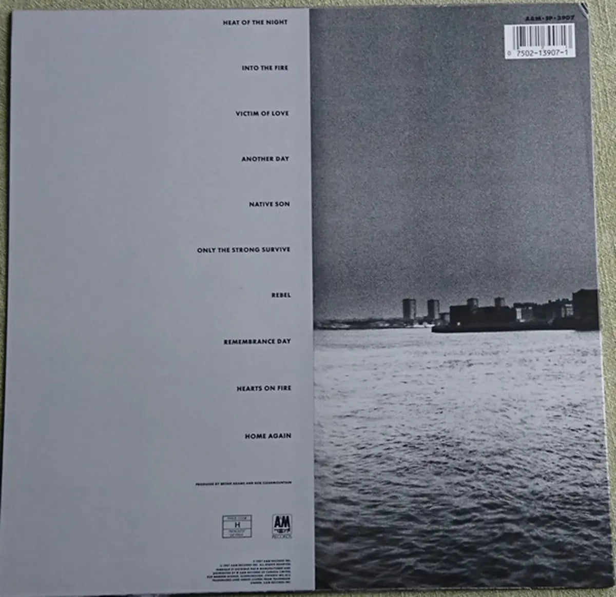 Bryan Adams ‎– Into The Fire - 1987 Original!