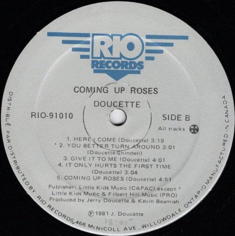 Doucette – Coming Up Roses - 1981 Original