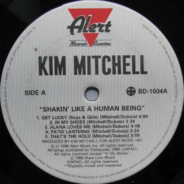 Kim Mitchell – Shakin' Like A Human Being - 1986 Original