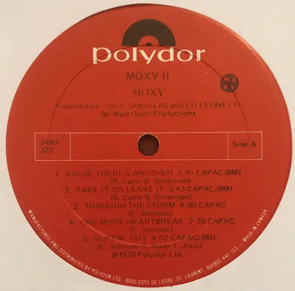 Moxy – Moxy II - 1976 Original Pressing