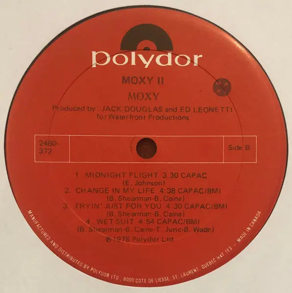 Moxy – Moxy II - 1976 Original Pressing