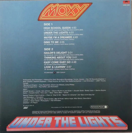 Moxy – Under The Lights - 1978 Original in Shrinkwrap